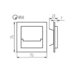 Kanlux 32490 Стълбищно LED осветително тяло SABIK LED SABIK MINI LED NW