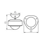 Kanlux 34940 Сензор за движение PIR KANLUX SMART S SENSOR PIR INT 10M