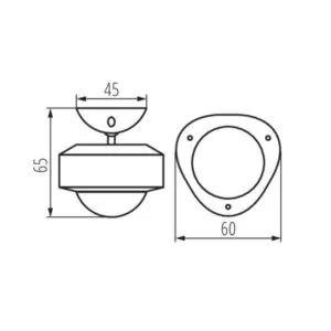 Kanlux 34940 Сензор за движение PIR KANLUX SMART S SENSOR PIR INT 10M