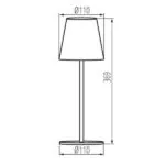 Kanlux 36320 Настолна лампа LED INITA LED IP54 INITA LED IP54 GN