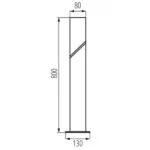 Kanlux 36545 Градинско осветително тяло със сменяем източник на светлина LAVEN LAVEN 80 GR