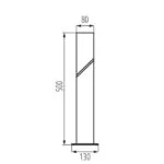Kanlux 36546 Градинско осветително тяло със сменяем източник на светлина LAVEN LAVEN 50 GR