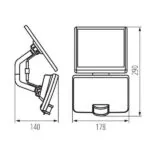 Kanlux 36605 Соларно LED осветително тяло FL SOLNAR SLR FL SOLNAR SLR 8W NW-B