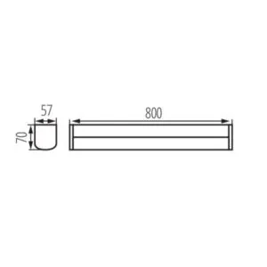 Kanlux 36663 LED осветително тяло за стенен/таванен монтаж AKVO IP44 AKVO IP44 20W-NW-B