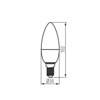 Kanlux 36686 LED Лампа източник на светлина IQ-LED C35 IQ-LED C35E14 5,9W-NW