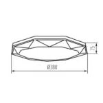 Kanlux 37321 LED плафониера CARVO LED CARVO LED 17,5W NW
