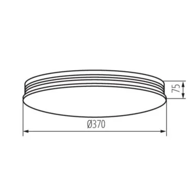 Kanlux 37323 LED плафониера EXATE LED EXATE LED 17,5W NW