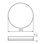 Kanlux 37331 LED плафониера ARVOS LED ARVOS LED 37W CCT W