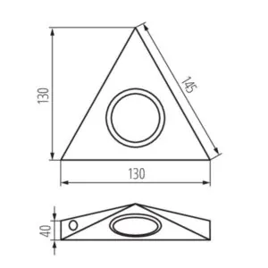 Kanlux 4386 Точково осветително тяло за монтаж под шкафове ZEPO ZEPO LFD-T02/S-C/M