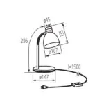 Kanlux 7564 Настолна лампа ZARA ZARA HR-40-W