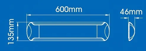 V-TAC VT-4974 16W 60см LED Тяло Решетка Топло Бяла Светлина
