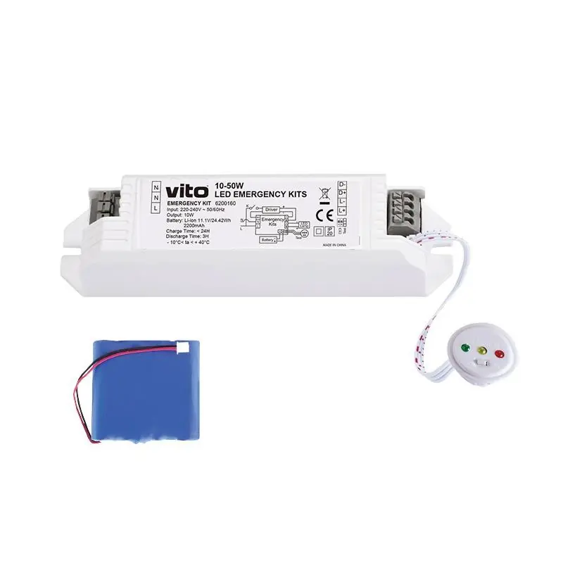 Vito 6200160 АВАРИЕН LED МОДУЛ 10-50W 3x3.7V 2200mAh 18650 LI-ION