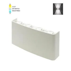 Vito 3231140 LED ВЪНШНО ОСВЕТЛЕНИЕ BINO-4 8W SMD 3xCCT 21*10CM IP65 БЯЛО