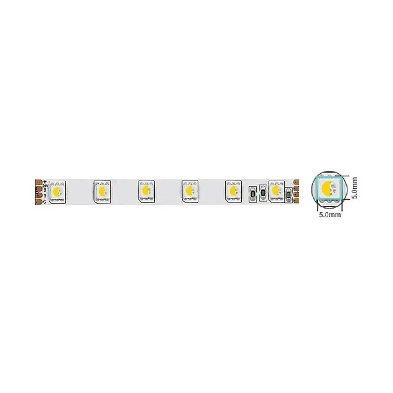 Vito 5540450 LED лента STRIP PLUS 12V 60x5050, 14.4W, 3M (самозалепваща лента), 10mm, IP20, RGBW, 5m ролка