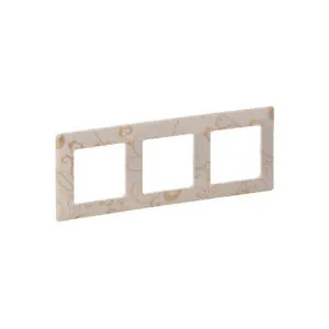 Legrand 3414970456564 ТРОЙНА РАМКА VALENA LIFE КРЕМ ФЛОРАЛ