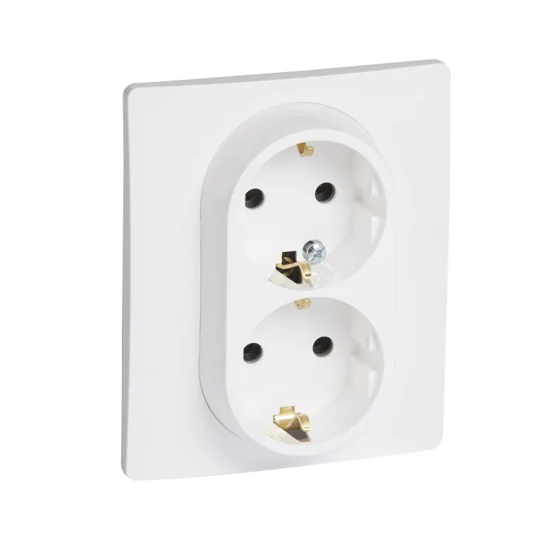 Legrand 3414971000889 ДВОЕН КОНТАКТ ШУКО 16А NILOE БЯЛ