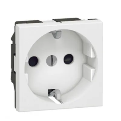 Legrand 3414971939905 ДВУМОДУЛЕН КОНТАКТ 2Р+Т ШУКО MOSAIC БЯЛ