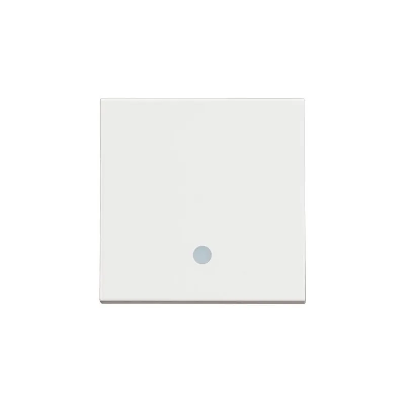 BTicino 8005543633052 ДВУМОДУЛЕН КРЪСТАТ КЛЮЧ С LED ИНДИКАЦИЯ CLASSIA БЯЛ