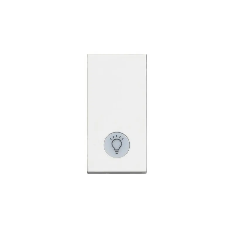BTicino 8005543633335 ЕДНОМОДУЛЕН БУТОН С LED ИНДИКАТОРНА ЛАМПА CLASSIA БЯЛ