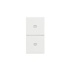BTicino 8005543633212 ЕДНОМОДУЛЕН БУТОН ЗА ЩОРИ CLASSIA БЯЛ