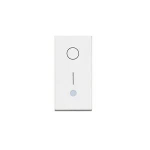 BTicino 8005543633175 ЕДНОМОДУЛЕН ДВУПОЛУСЕН КЛЮЧ 16А С LED ИНДИКАЦИЯ CLASSIA БЯЛ
