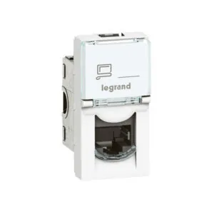 Legrand 3245060765620 ИНТ. РОЗЕТКА RJ-45 1 МОД. MOSAIC БЯЛ