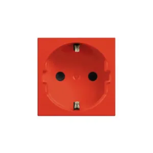 BTicino 8005543631287 КОНТАКТ ШУКО 2P+E 16A С ДЕТСКА ЗАЩИТА CLASSIA ЧЕРВЕН