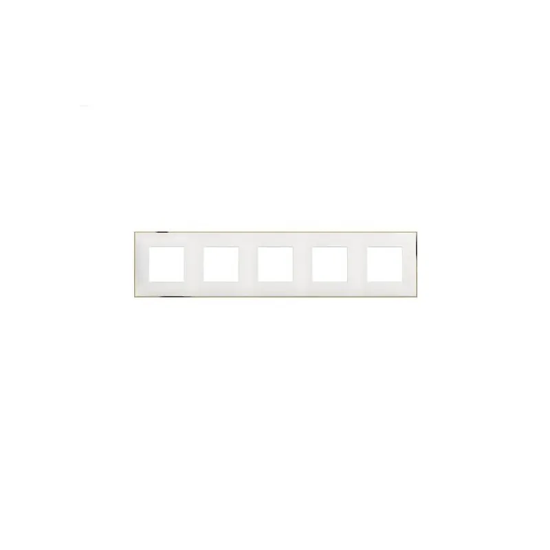 BTicino 8005543638811 ПЕТОРНА РАМКА CLASSIA БЯЛО С ХРОМ