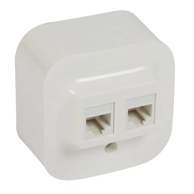 Legrand 3245067824283 РОЗЕТКА 2XRJ45 UTP КАТЕГОРИЯ 5Е ЗА ОТКРИТ МОНТАЖ FORIX БЯЛ