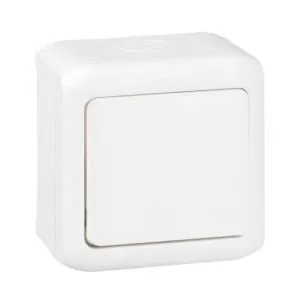 Legrand 3245067823606 ЕДНОПОЛЮСЕН КЛЮЧ 10AX ЗА ОТКРИТ МОНТАЖ FORIX БЯЛ