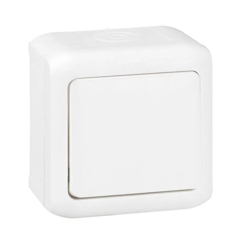 Legrand 3245067823606 ЕДНОПОЛЮСЕН КЛЮЧ 10AX ЗА ОТКРИТ МОНТАЖ FORIX БЯЛ
