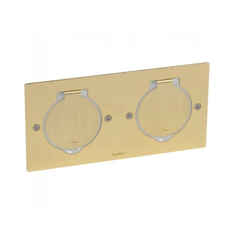 Legrand 3245060897123 ЧЕТИРИМОДУЛНА ДВОЙНА КРЪГЛА КУТИЯ ЗА ВКРАЖДАНЕ LGR 89712 БРОНЗ
