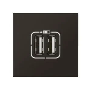 Legrand 3414971078413 ДВУМОДУЛНА РОЗЕТКА 2хUSB 2.4А MOSAIC ЧЕРЕН