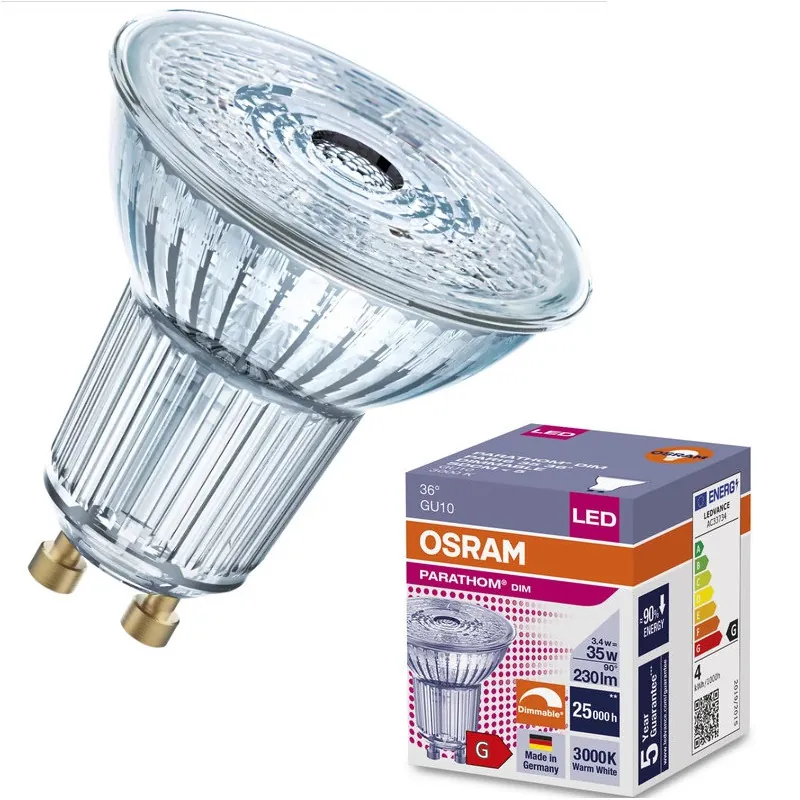 Ledvance 4099854059896 LED ЛАМПА PARATHOM DIM PAR16 35 3.4W/930 GU10