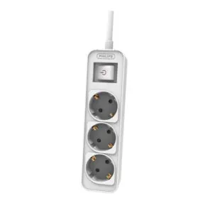 PHILIPS 4895229136847 РАЗКЛОНИТЕЛ С ТРИ ГНЕЗДА ДЪЛЖИНА 1.5м CHP2134W БЯЛ