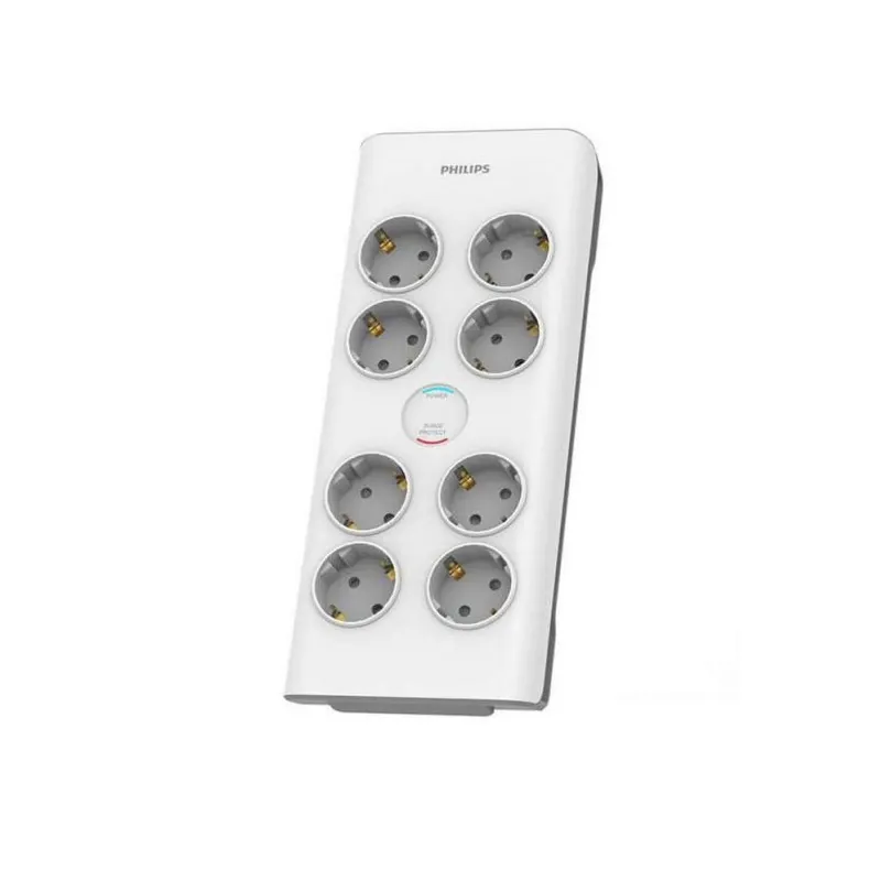 PHILIPS 4895229115859 РАЗКЛОНИТЕЛ ШУКО С 8 ГНЕЗДА SURGE PROTECTOR SPN708016A 2m