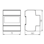 Kanlux 19344 Електромер трифазен, 3P, In 100A KDEM KDEM-3P LCD