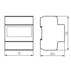 Kanlux 19344 Електромер трифазен, 3P, In 100A KDEM KDEM-3P LCD