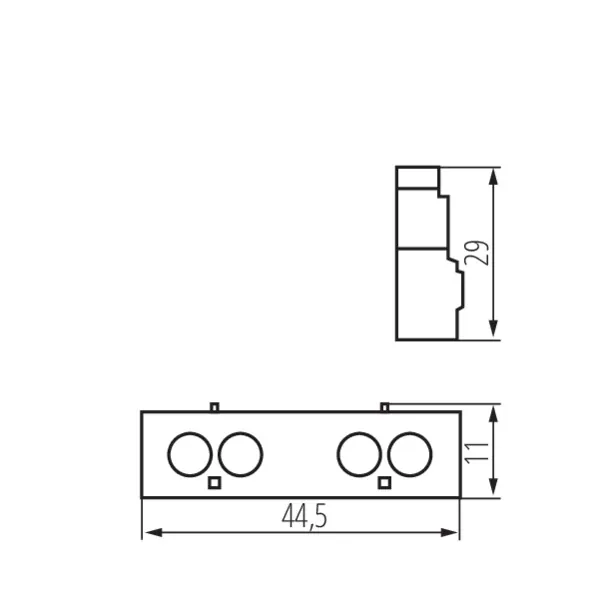 Kanlux 24080 Помощен контакт 1затв. 1отв., страничен за KMP KMP-FAX11 KMP-FAX11