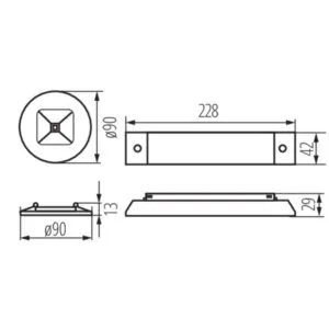 Kanlux 33868 Аварийно осветително тяло LED ONTEC C ONTEC C C160NMSTW