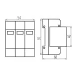 Kanlux 36311 Защита от утечка на електрически ток KSPD KSPD-T2 275/120 3P