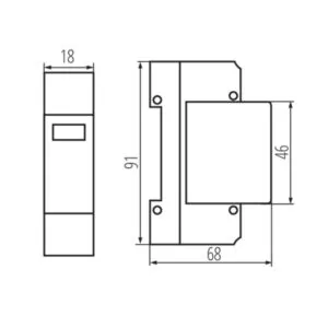 Kanlux 36313 Защита от утечка на електрически ток KSPD KSPD-T1T2 275/50 1P