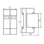 Kanlux 36314 Защита от утечка на електрически ток KSPD KSPD-T1T2 275/100 1PN