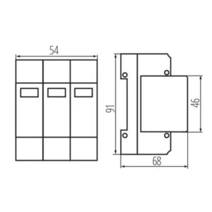Kanlux 36315 Защита от утечка на електрически ток KSPD KSPD-T1T2 275/150 3P