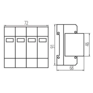 Kanlux 36317 Защита от утечка на електрически ток KSPD KSPD-TT 275/160 3P+N