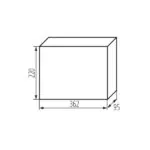 Kanlux 36419 Разпределително табло от серия DB DB DB118S 1X18P/SMD-P