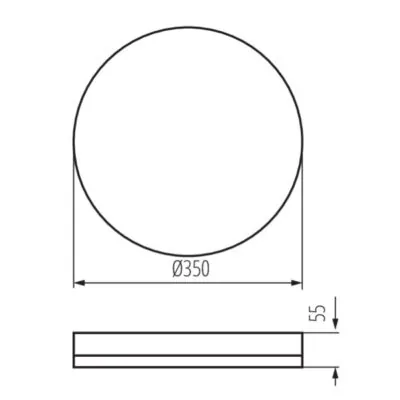 Kanlux 37301 LED плафониера IPER LED IPER LED 35W-NW-O-SE