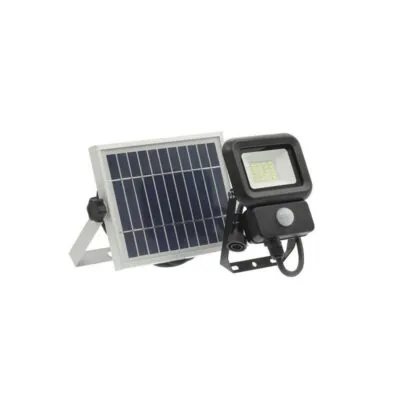 Vito 3021960 СОЛАРЕН LED ПРОЖЕКТОР SOLIS 10W 700Lm 6000K (СТУДЕНА СВЕТЛИНА) 3,7V 2200mAh IP65 ЧЕРЕН ЦВЯТ