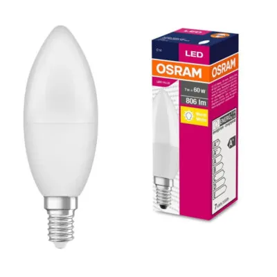 Ledvance 4058075152915 LED ЛАМПА CLB60 806lm/827 E14 VALUE