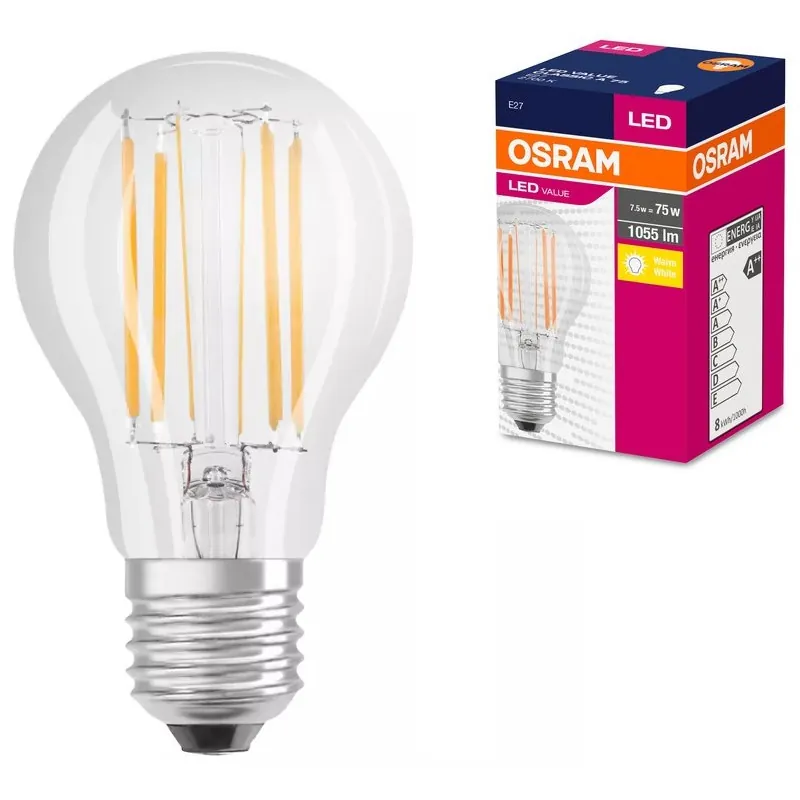 Ledvance 4058075288669 LED ЛАМПА VALUE FILAMENT CLA75 1055lm/827 E27